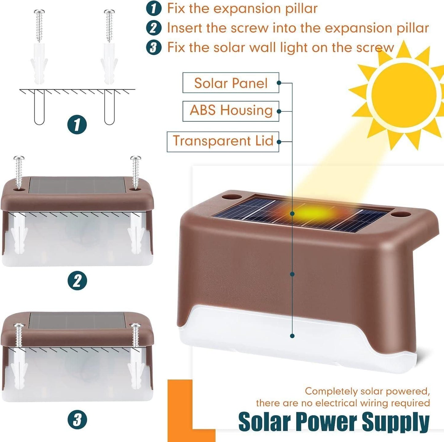 H7 Solar Deck Lights Outdoor