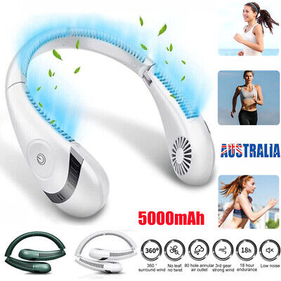 Portable Bladeless Hanging Rechargeable Neck Fan